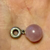 Natural Rose quartz pendant Pandora silver 925 Charm