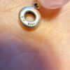 Natural Rose quartz pendant Pandora silver 925 Charm