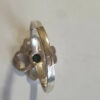 Lucky Sterling silver clover ring, size Q.