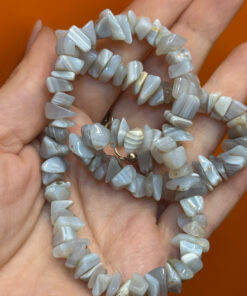 Necklace made of natural agate, USSR.