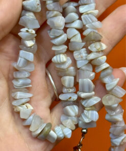 Necklace made of natural agate, USSR.