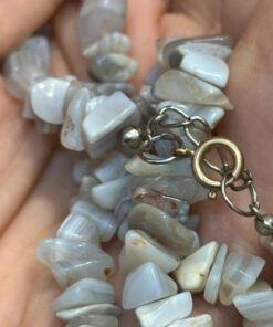 Necklace made of natural agate, USSR