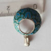 Georgian silver pendant with enamel.