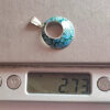 Georgian silver pendant with enamel.