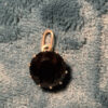 Stunning Black Natural Spinel Pendant Sterling Silver Pendant