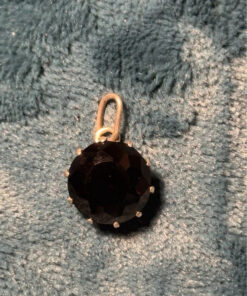 Stunning Black Natural Spinel Pendant Sterling Silver Pendant