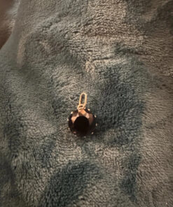 Stunning Black Natural Spinel Pendant Sterling Silver Pendant