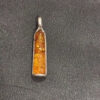Vintage Amber Sterling Silver Pendant#108