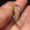 Red Cubic Sterling Silver Ring UK O
