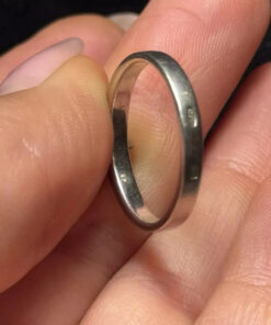 Red Cubic Sterling Silver Ring UK O