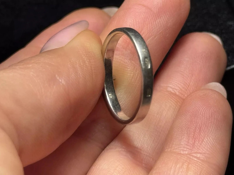 Red Cubic Sterling Silver Ring UK O