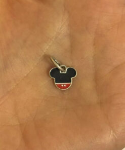 Pandora Disney Mickey Icon Pendant Charm S925ALE Red/Black Enamel