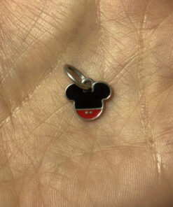 Pandora Disney Mickey Icon Pendant Charm S925ALE Red/Black Enamel