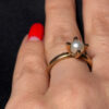 14k Gold Ring Size O Pearl 3.67gr