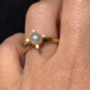 14k Gold Ring Size O Pearl 3.67gr