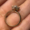 14k Gold Ring Size O Pearl 3.67gr
