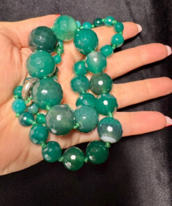 Green onyx beads
