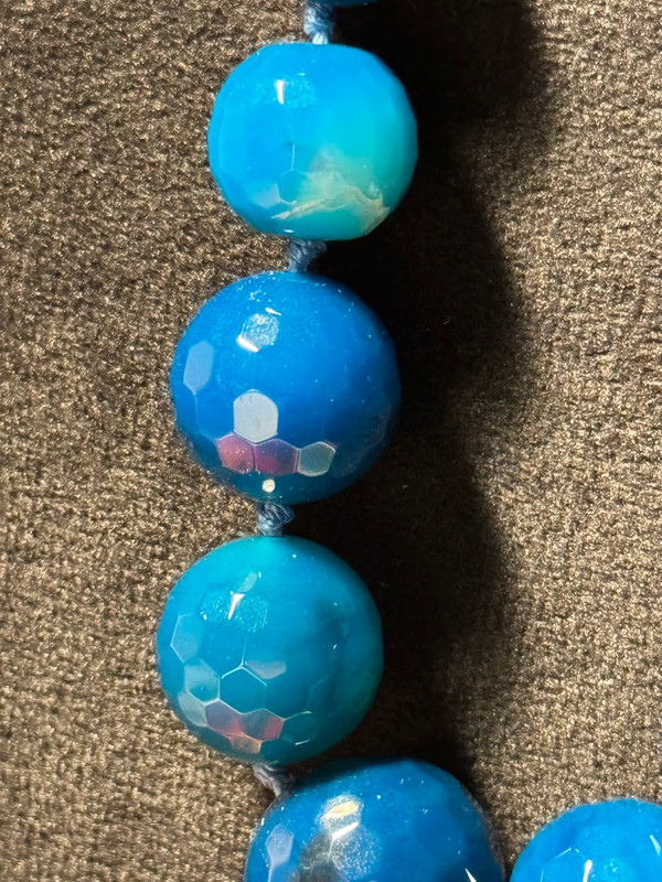 Blue onyx beads