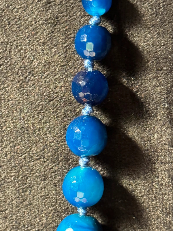 Blue onyx beads