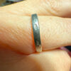 Red Cubic Sterling Silver Ring UK O