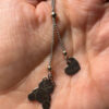 Sterling silver chain with gold plated heart and taddy bear , 3.72 gr