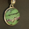 Natural Ruby zoisite Pendant 925 Sterling Silver