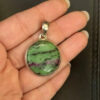 Natural Ruby zoisite Pendant 925 Sterling Silver