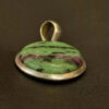 Natural Ruby zoisite Pendant 925 Sterling Silver