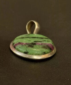 Natural Ruby zoisite Pendant 925 Sterling Silver
