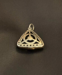 Sterling Silver Natural Real Ruby Emerald Pendant