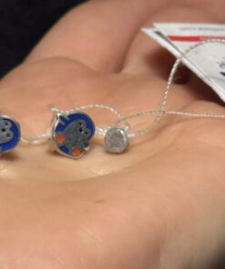 Sterling Silver children's earrings with enamel penguins