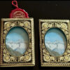 2 Damascene Picture Frames 24k Gold New