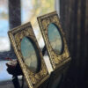 2 Damascene Picture Frames 24k Gold New
