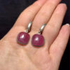 Sterling Silver High Quality Ruby Earrings