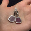 Sterling Silver High Quality Ruby Earrings