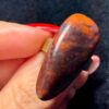 Natural Red jasper cabochon ring, adjustable, approximately size O+