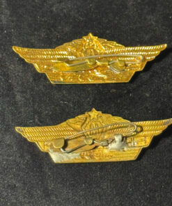 Set of Two Soviet Tankist Badges Army. Tank. Officer Qualification. Enamel finish.