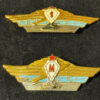 Set of Two Soviet Tankist Badges Army. Tank. Officer Qualification. Enamel finish.