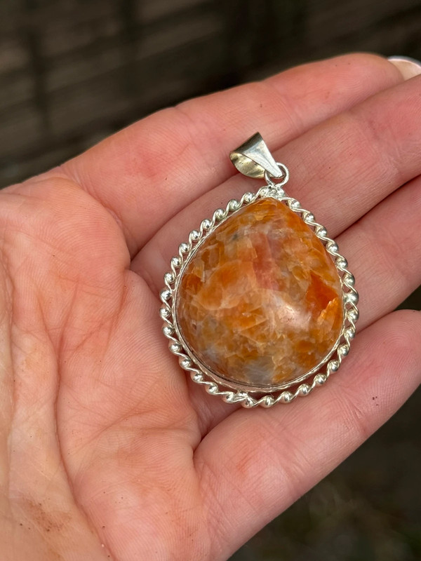 Calcite Jasper Gemstone pendant
