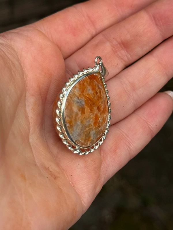 Calcite Jasper Gemstone pendant