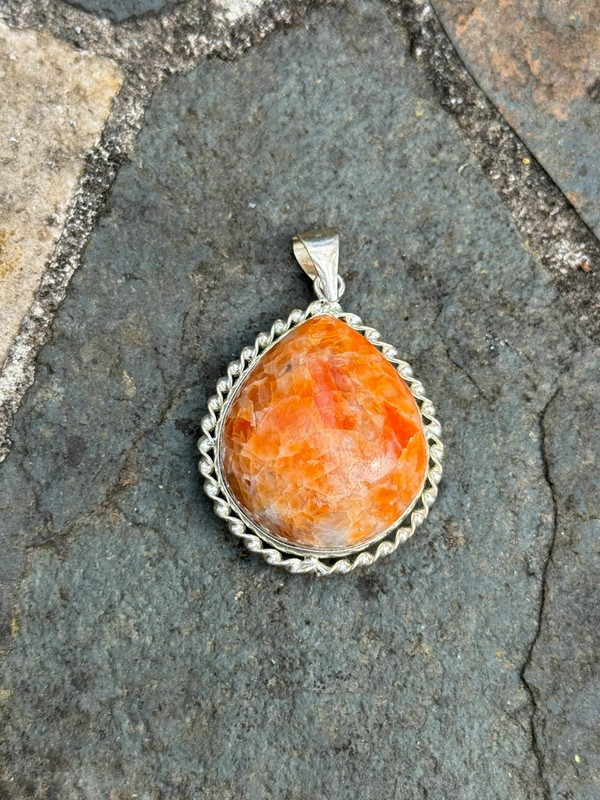 Calcite Jasper Gemstone pendant