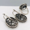 Jewelry Set by Jenavi: Earrings + Ring, Size O