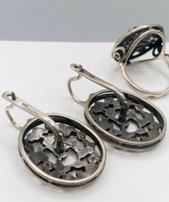 Jewelry Set by Jenavi: Earrings + Ring, Size O