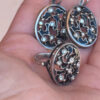 Jewelry Set by Jenavi: Earrings + Ring, Size O
