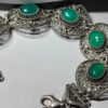 Rare Green Amethyst Sterling Silver Unique Bracelet
