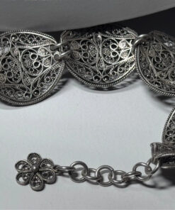 Rare Green Amethyst Sterling Silver Unique Bracelet