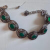 Rare Green Amethyst Sterling Silver Unique Bracelet