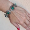 Rare Green Amethyst Sterling Silver Unique Bracelet