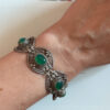Rare Green Amethyst Sterling Silver Unique Bracelet