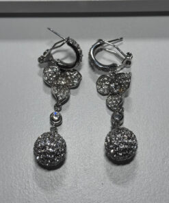 Silver-colored earrings